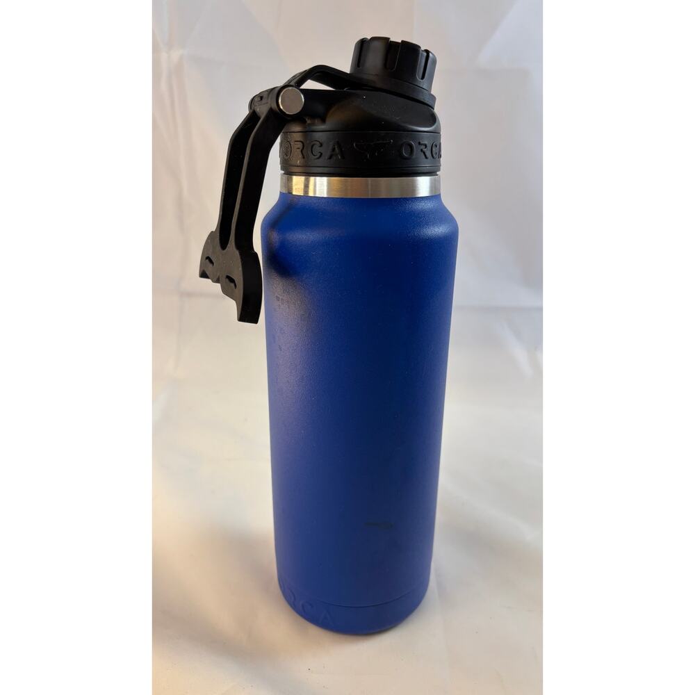 ORCA Hydra 34oz Insulated Water Bottle‎ Azure Blue Stainless Steel Cold Hot